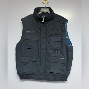 Renegade Men's fleece lined Versatile navy Utility Vest XL